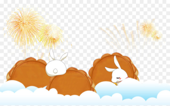 Mooncake Mid-Autumn Festival - Mid autumn festival decoration moon cake material 