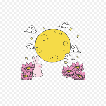 Mooncake Moon rabbit Mid-Autumn Festival - Mid Autumn Festival Bunny 