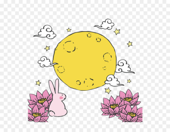 Mooncake Moon rabbit Mid-Autumn Festival - Mid autumn festival decoration 