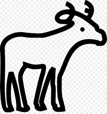 Moose Deer Illustration Vector graphics Computer Icons - deer 
