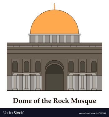 Mosaic al-aqsa mosque vector image Mosaic al-aqsa mosque vector image