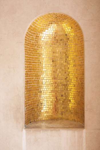 Mosaic gold niche wall. Free | Free Photo - rawpixel