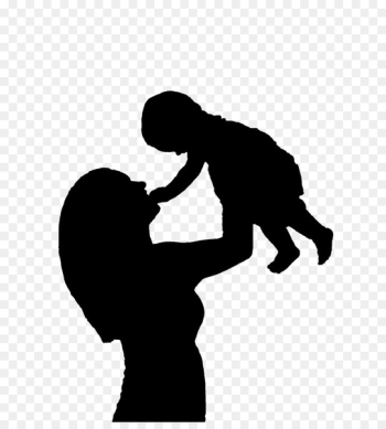 Mother Child Silhouette Clip art - child Mother Child Silhouette Clip art - child