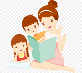 Mother, Daughter, Son, Cartoon, Cheek PNG