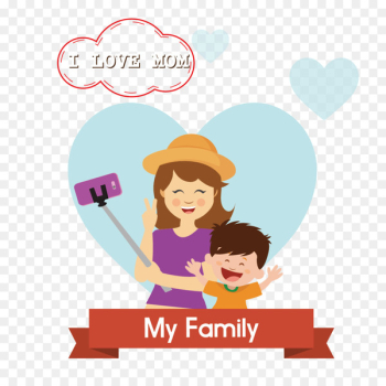 Mother Family Happiness Drawing - Vector Mother and child Mother Family Happiness Drawing - Vector Mother and child