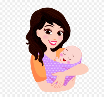 Mother Infant Cartoon Child - Mother With Baby Clipart Mother Infant Cartoon Child - Mother With Baby Clipart