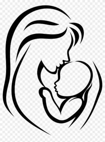 Mother Infant Child Clip Art - Mother Holding Baby Drawing