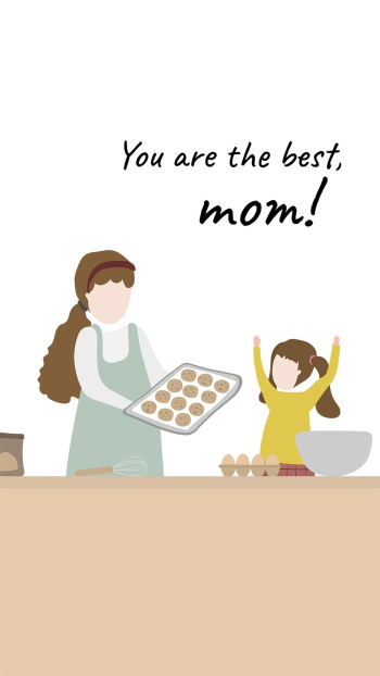 Mother's day cartoon template, greeting | Free PSD Template - rawpixel Mother's day cartoon template, greeting | Free PSD Template - rawpixel