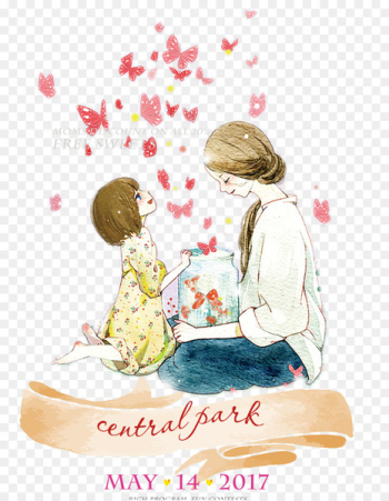 Mother's Day Illustration - Happy Mothers' Day Mother's Day Illustration - Happy Mothers' Day