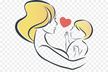 Mother's Day Maternal bond Illustration - -painted Mother's Day 