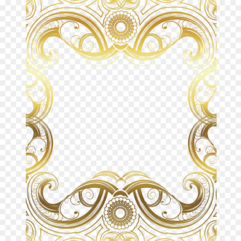Motif Drawing Ornament Pattern - Gold pattern 
