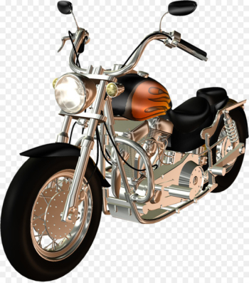 Motorcycle Moped Clip art - Retro Cool Motorcycle 