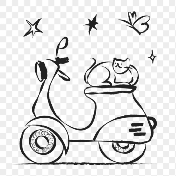 Motorcycle scooter png sticker, cute | Free PNG Illustration - rawpixel Motorcycle scooter png sticker, cute | Free PNG Illustration - rawpixel