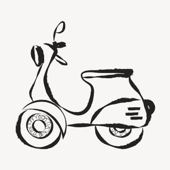 Motorcycle scooter sticker, cute doodle | Free Vector Illustration - rawpixel Motorcycle scooter sticker, cute doodle | Free Vector Illustration - rawpixel