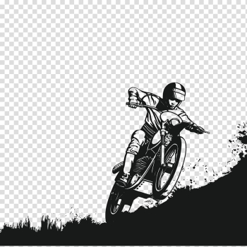 Motorcyclist illustration, People riding a motorcycle transparent background PNG clipart
