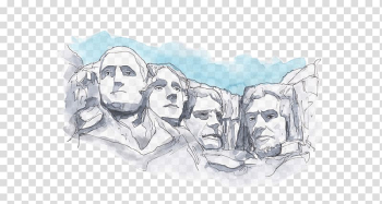 Mount Rushmore National Memorial Sacré-Cœur, Paris Watercolor painting Monument, others transparent background PNG clipart