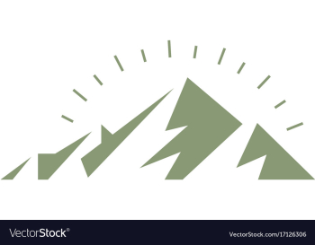 Mountain abstract nature logo vector image Mountain abstract nature logo vector image
