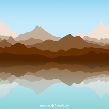 Mountain and lake template landscape Mountain and lake template landscape