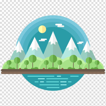 Mountain and trees transparent background PNG clipart Mountain and trees transparent background PNG clipart