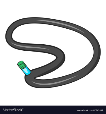Mountain bike wheel icon cartoon style vector image