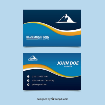 Mountain business card