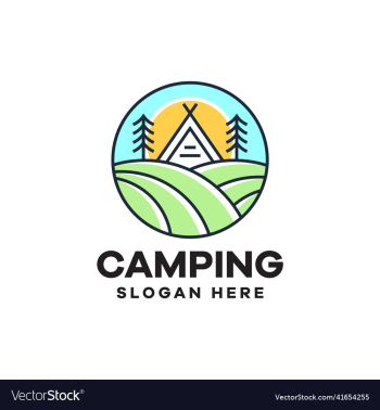 mountain camping logo design mountain camping logo design