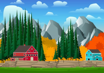 Mountain landscape Mountain landscape