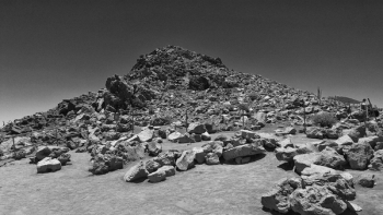 Mountain of Trash Grayscale Photo Mountain of Trash Grayscale Photo