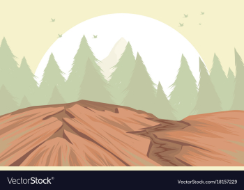 Mountain range vector image Mountain range vector image
