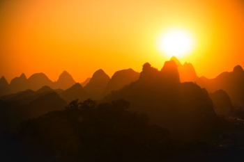 mountain silhouette silhouette during golden hour mountain silhouette silhouette during golden hour