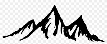 Mountain Silhouette Transparent - Mountains Png Black And White