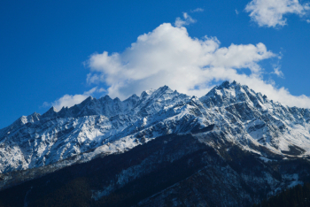 Mountain Under Blue Sky Mountain Under Blue Sky