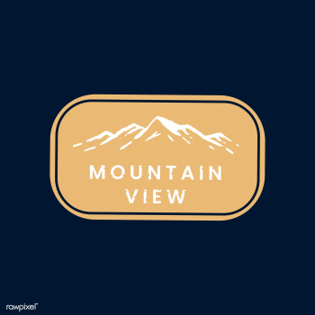 Mountain view badge | Free stock vector - 575122 Mountain view badge | Free stock vector - 575122