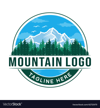 mountain vintage logo design mountain vintage logo design