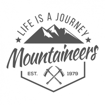 Mountaineering logo template Mountaineering logo template