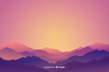 Mountains landscape gradient Free Vector Mountains landscape gradient Free Vector