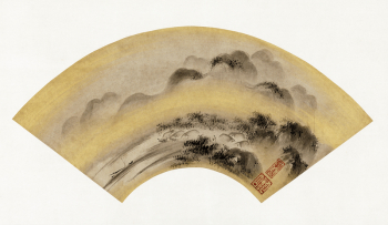 Mounted fan painting (18th Century). | Free Photo Illustration - rawpixel Mounted fan painting (18th Century). | Free Photo Illustration - rawpixel