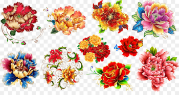 Moutan peony Flower Clip art - Peony flower material Moutan peony Flower Clip art - Peony flower material