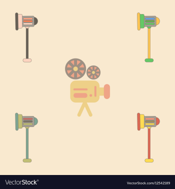 Movie stage light Collection vector image Movie stage light Collection vector image