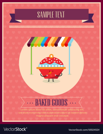 Muffin vector image Muffin vector image
