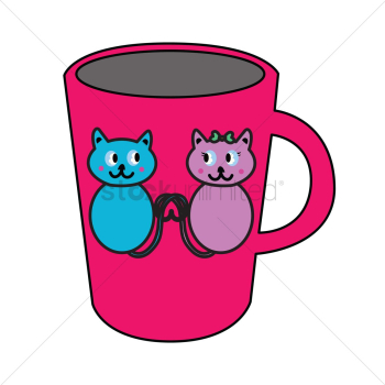 Mug with cats design Mug with cats design