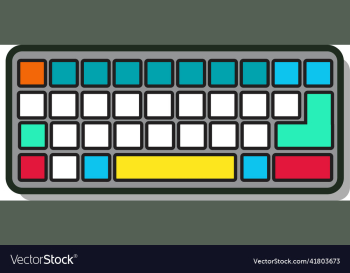 multi color mechanical keyboard icon symbol multi color mechanical keyboard icon symbol