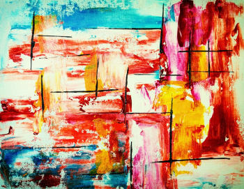 Multicolored Abstract Painting Multicolored Abstract Painting