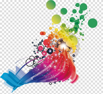 Multicolored abstract painting, Color gradient, Colorful abstract decorative elements transparent background PNG clipart