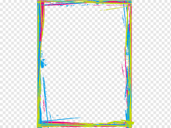 multicolored border, Color Gold Computer file, Colored border, border, frame, png Material png