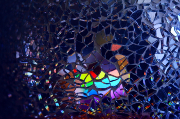 Multicolored Broken Mirror Decor Multicolored Broken Mirror Decor