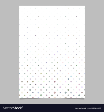 Multicolored dot pattern brochure background vector image Multicolored dot pattern brochure background vector image