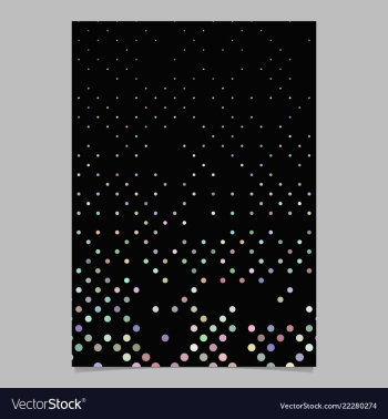 Multicolored dot pattern brochure background vector image Multicolored dot pattern brochure background vector image