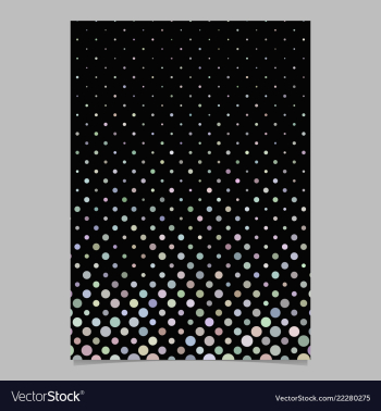 Multicolored dot pattern brochure background vector image Multicolored dot pattern brochure background vector image