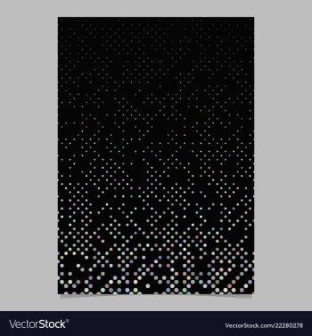 Multicolored dot pattern brochure background vector image Multicolored dot pattern brochure background vector image